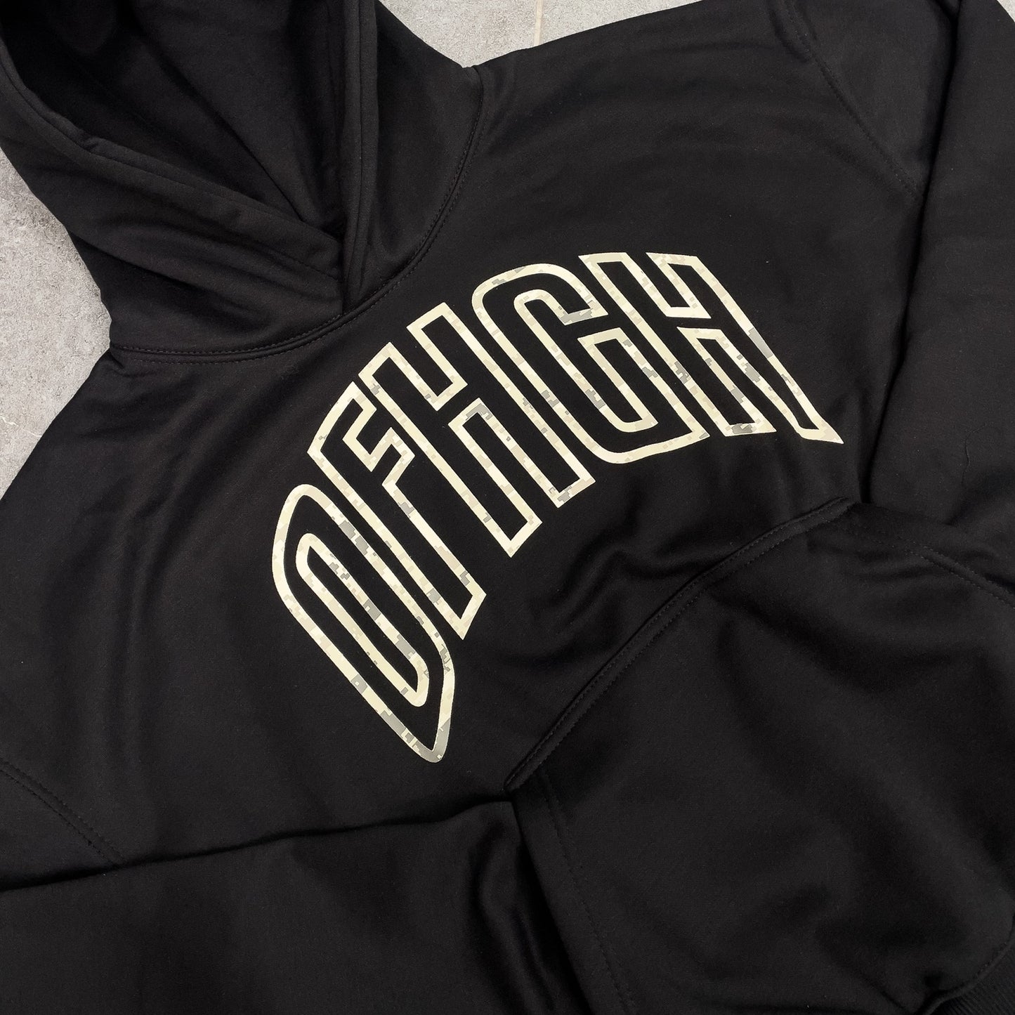 OFFHIGH ANONYMOUS BLACK HOODIE