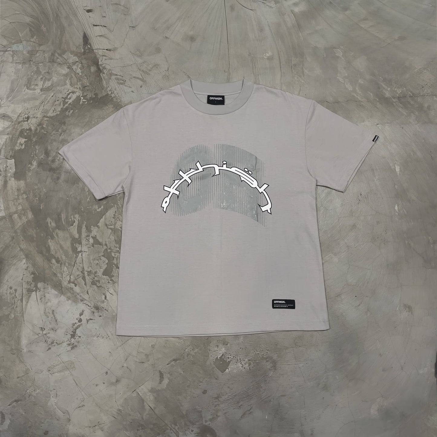 OFFHIGH UPRISE GRAY TSHIRT
