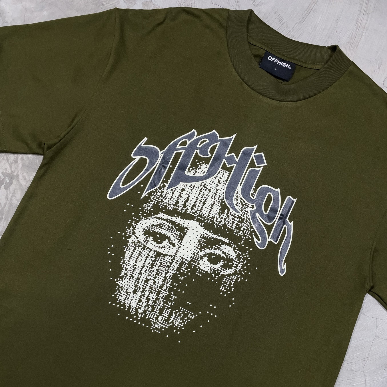 OFFHIGH REBEL  FATIGUE GREEN  TSHIRT