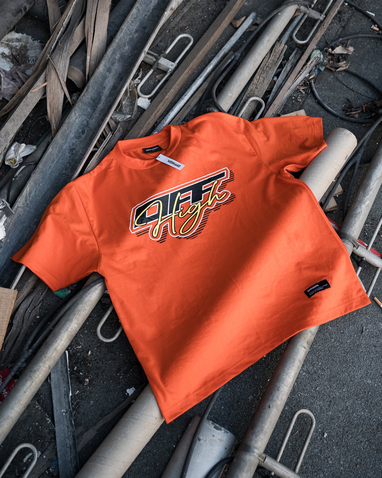 OFFHIGH RELOAD ORANGE TSHIRT