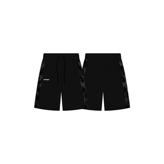 OFFHIGH CAMOU BLACK BAGGY SHORTS