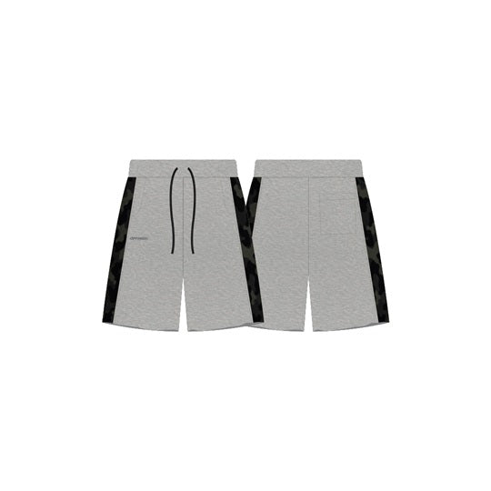 OFFHIGH CAMOU GRAY BAGGY SHORTS