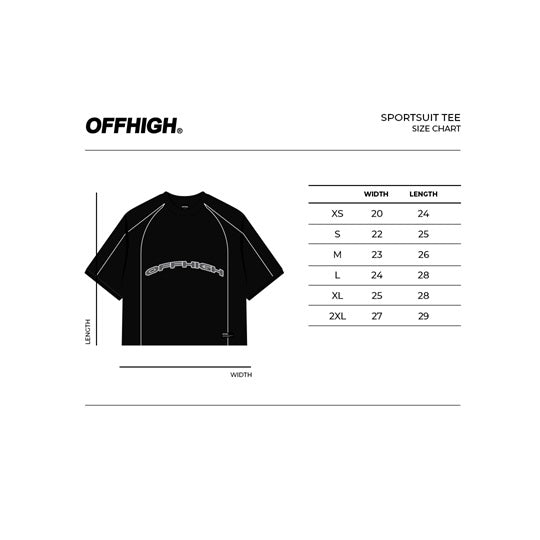 OFFHIGH LIGHT TRACK BLACK JERSEY