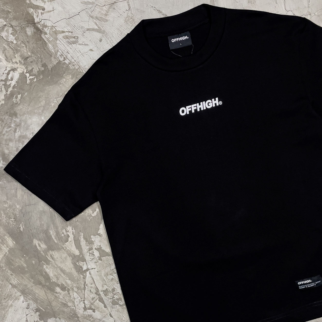 OFFHIGH BIG LOGO BLACK TSHIRT