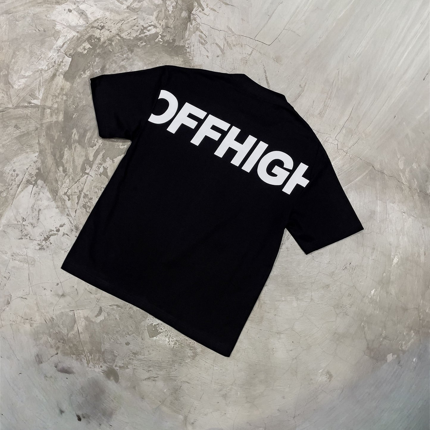 OFFHIGH BIG LOGO BLACK TSHIRT