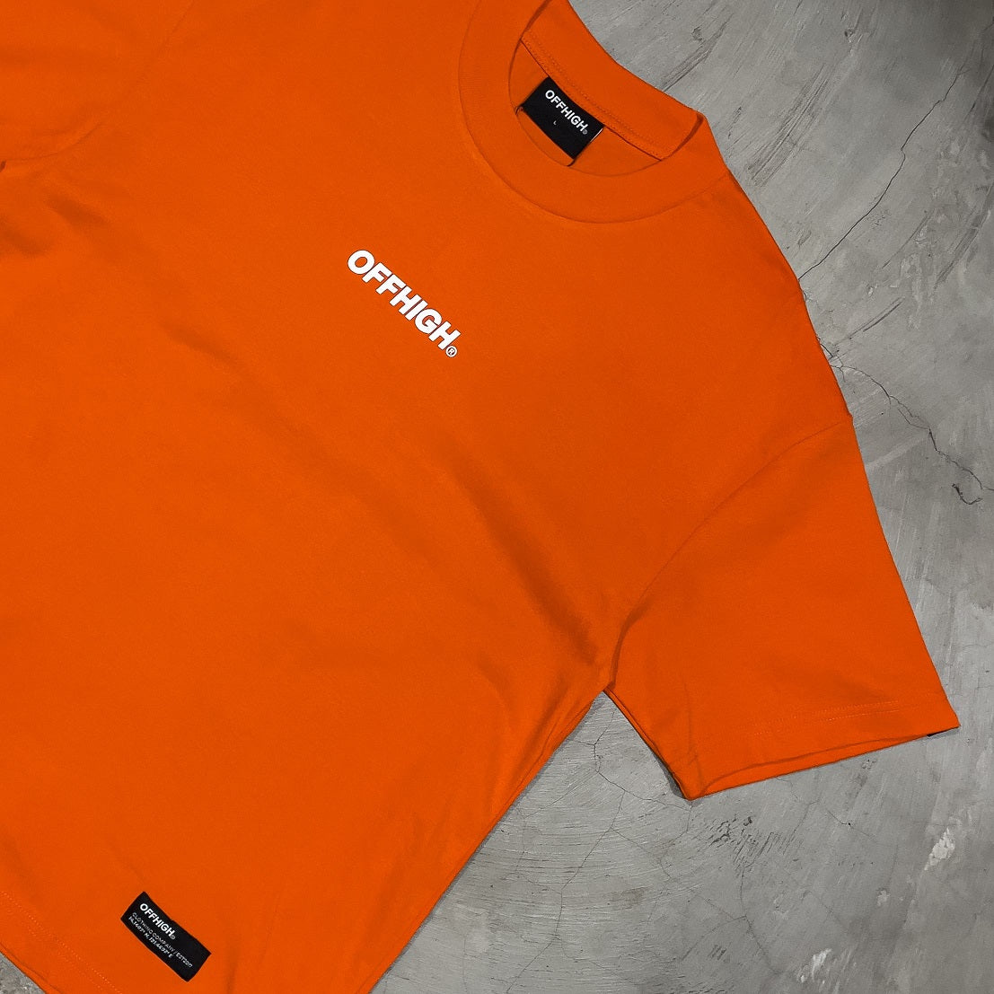 OFFHIGH BIG LOGO ORANGE TSHIRT