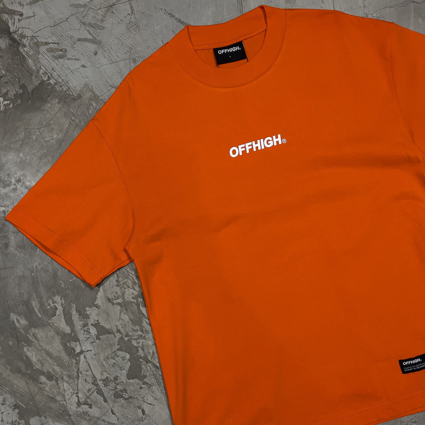 OFFHIGH BIG LOGO ORANGE TSHIRT