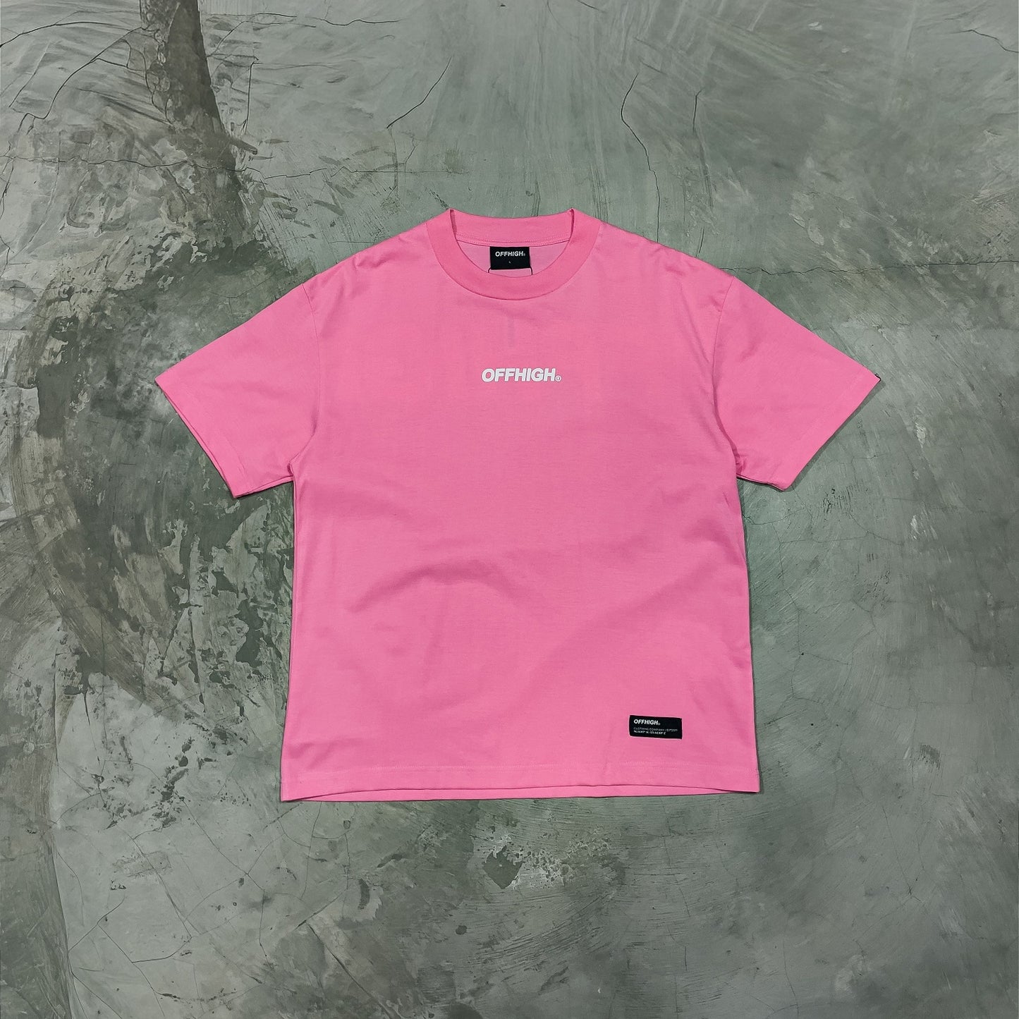 OFFHIGH BIG LOGO PINK TSHIRT