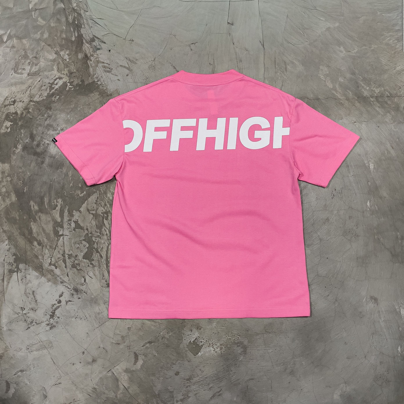 OFFHIGH BIG LOGO PINK TSHIRT