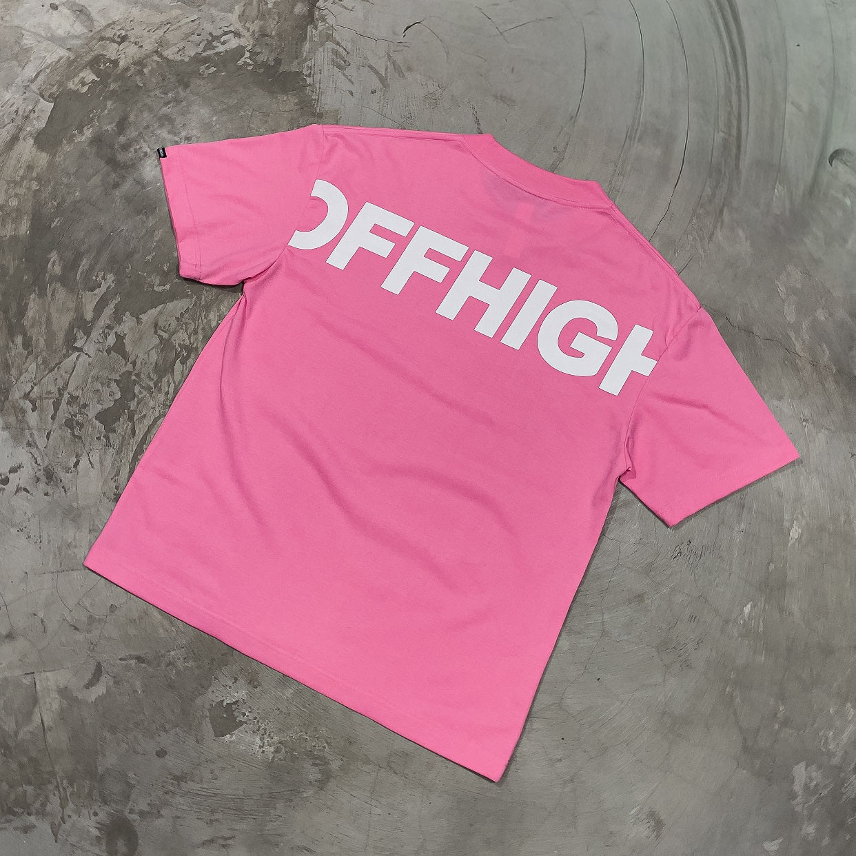 OFFHIGH BIG LOGO PINK TSHIRT