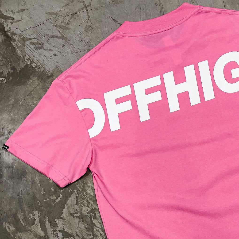 OFFHIGH BIG LOGO PINK TSHIRT