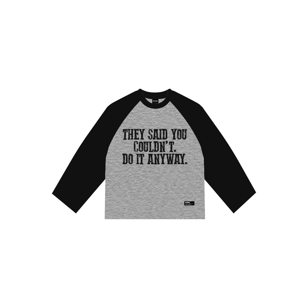 OFFHIGH DOUBTERS GRAY LONGSLEEVE