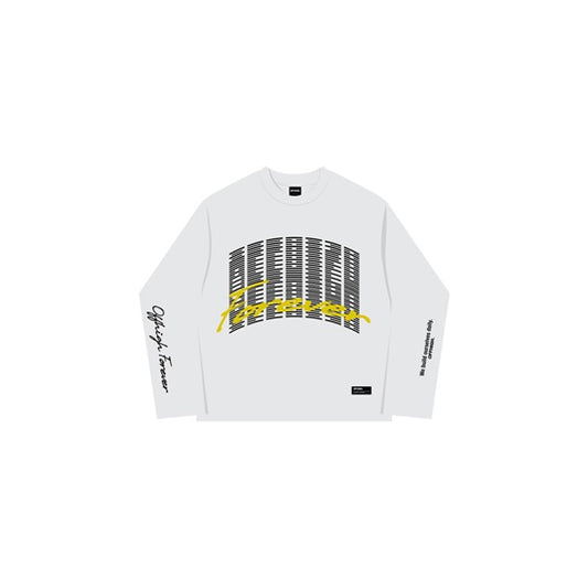 OFFHIGH DAILY HABITS WHITE LONGSLEEVE