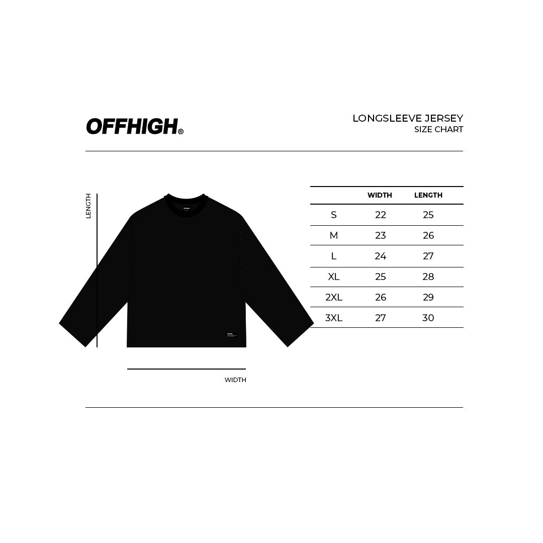 OFFHIGH LIGHT & SHADOW LONGSLEEVE