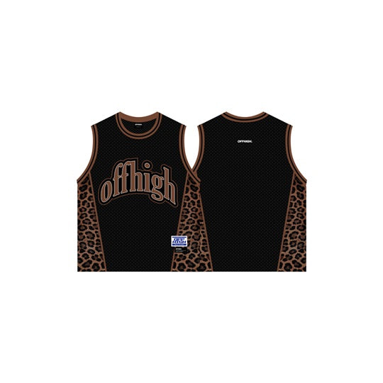 OFFHIGH LEOPARD BROWN BALLERS JERSEY