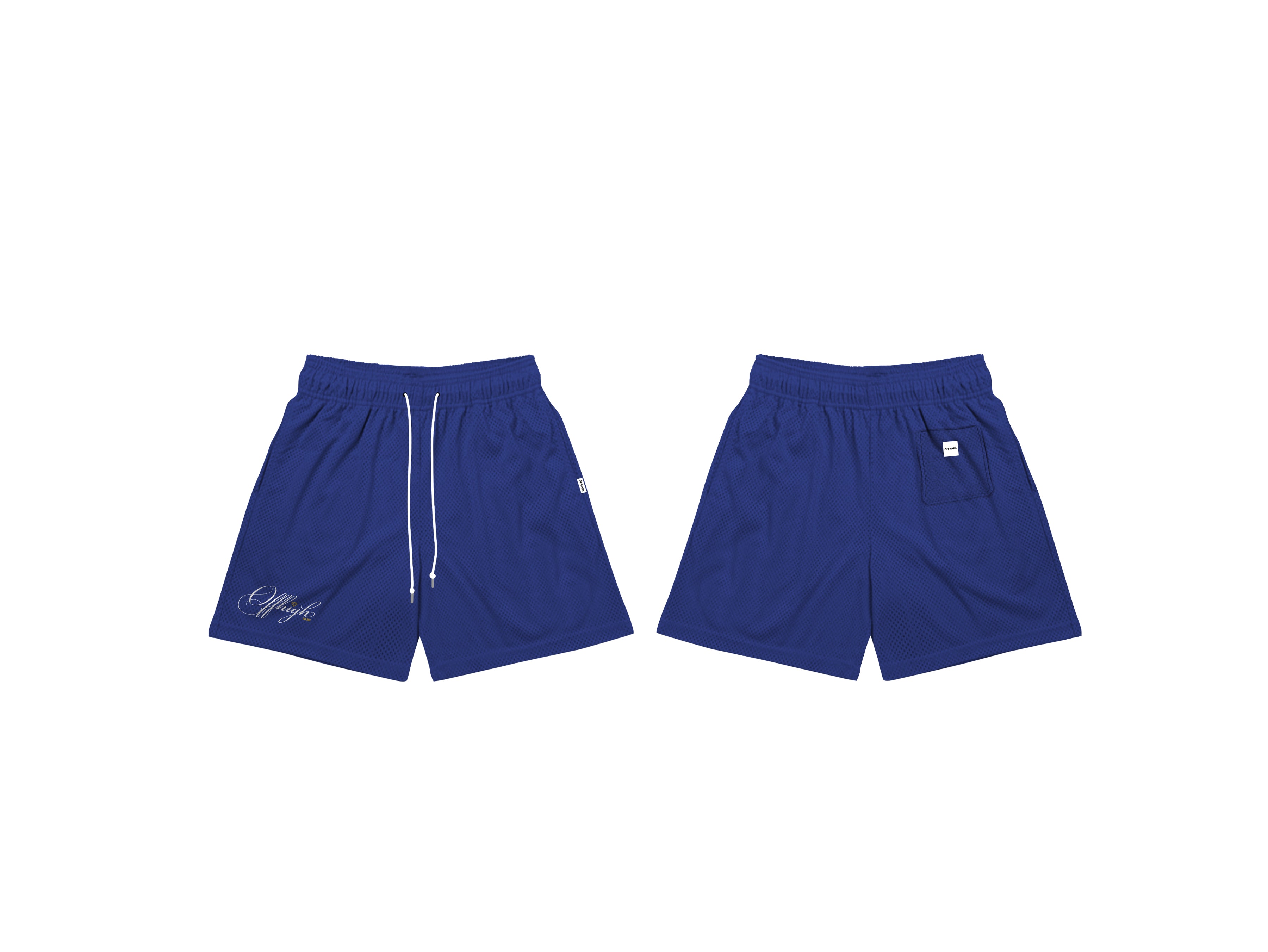 Offhigh Finest Navy Blue Mesh Shorts