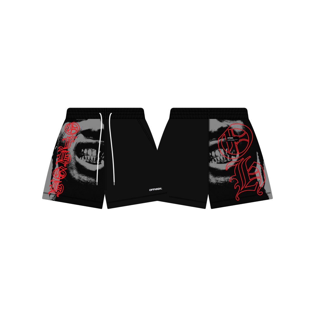 OFFHIGH WRATH BLACK MESH SHORTS