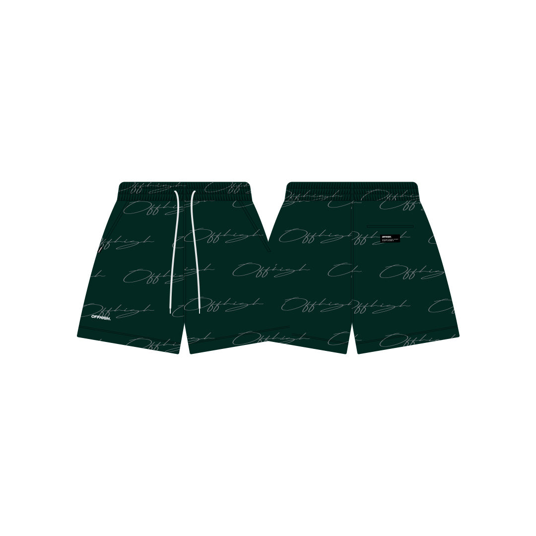 OFFHIGH SLY GREEN MESH SHORT