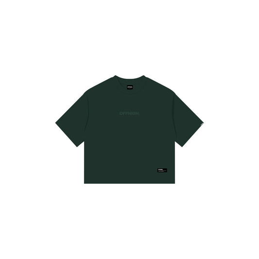 OFFHIGH SHADOW THREAD MOSS GREEN TSHIRT (BOXY FIT)