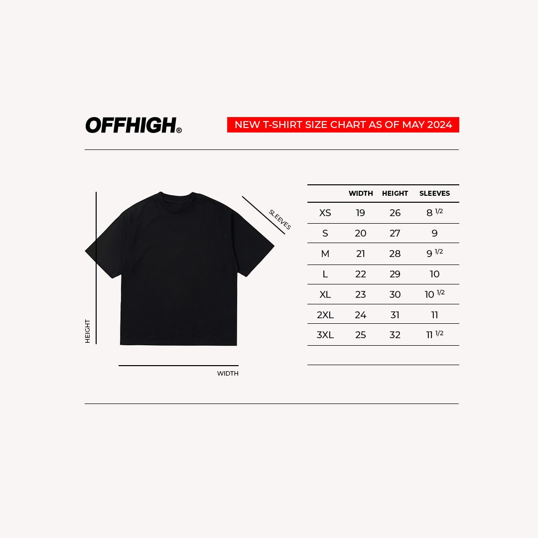 OFFHIGH BEAT ALL ODDS BLACK TSHIRT