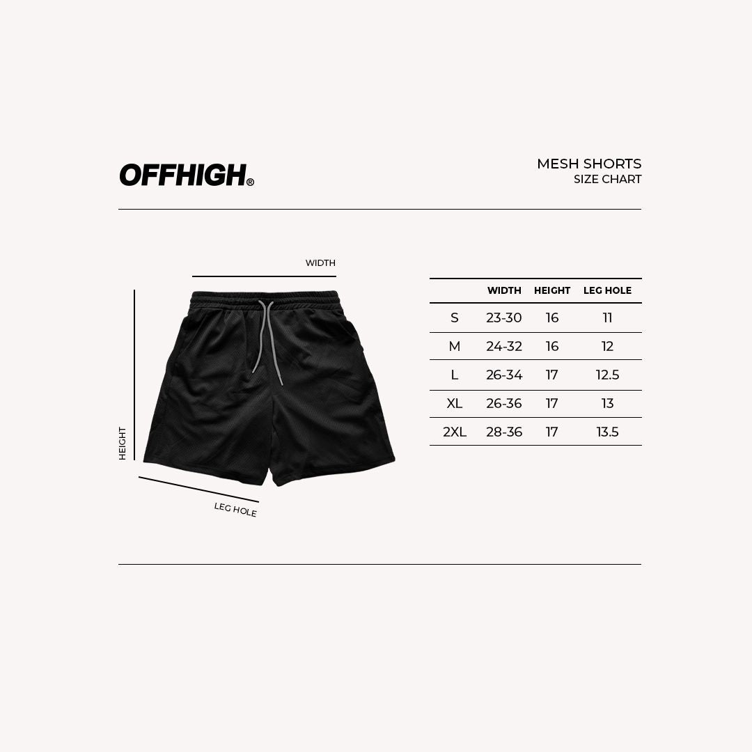 OFFHIGH SNEAKY MESH SHORT