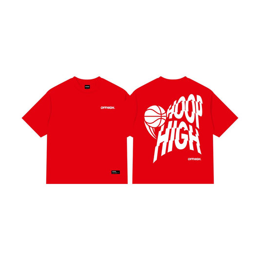 OFFHIGH HOOP HIGH RED TSHIRT