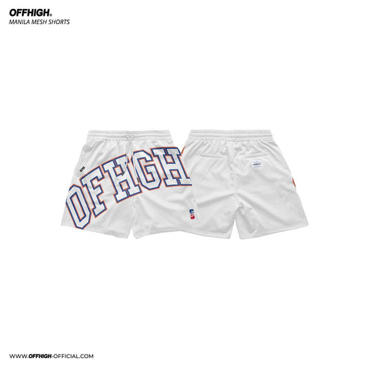 OFFHIGH MNL ARCH MESH SHORTS - WHITE
