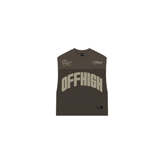 OFFHIGH GAIA BROWN MUSCLE TEE JERSEY