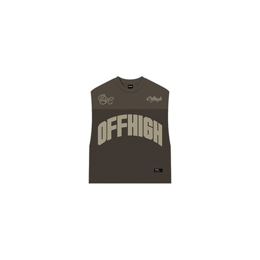 OFFHIGH GAIA BROWN MUSCLE TEE JERSEY