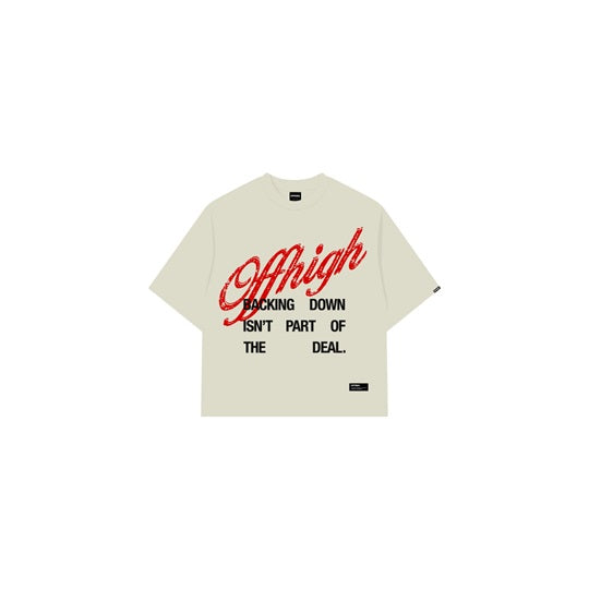 OFFHIGH BACKING DOWN OFF WHITE TSHIRT