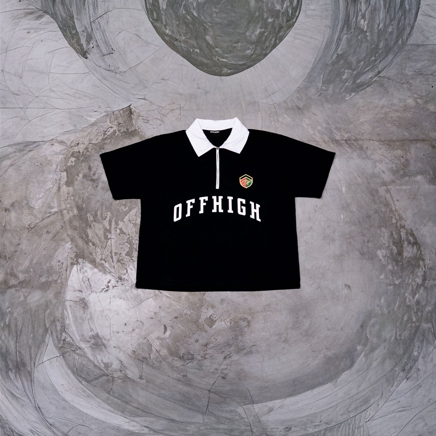 OFFHIGH PRIME BLACK POLO SHIRT