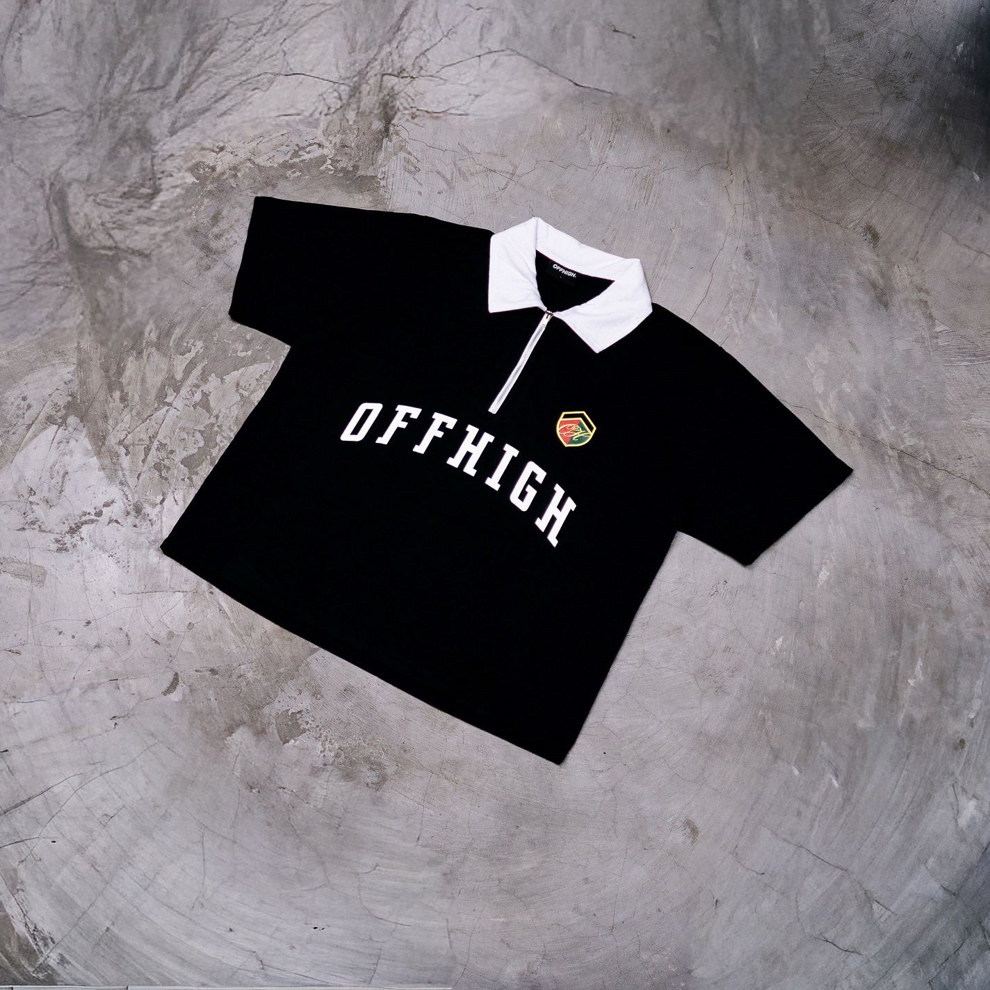 OFFHIGH PRIME BLACK POLO SHIRT