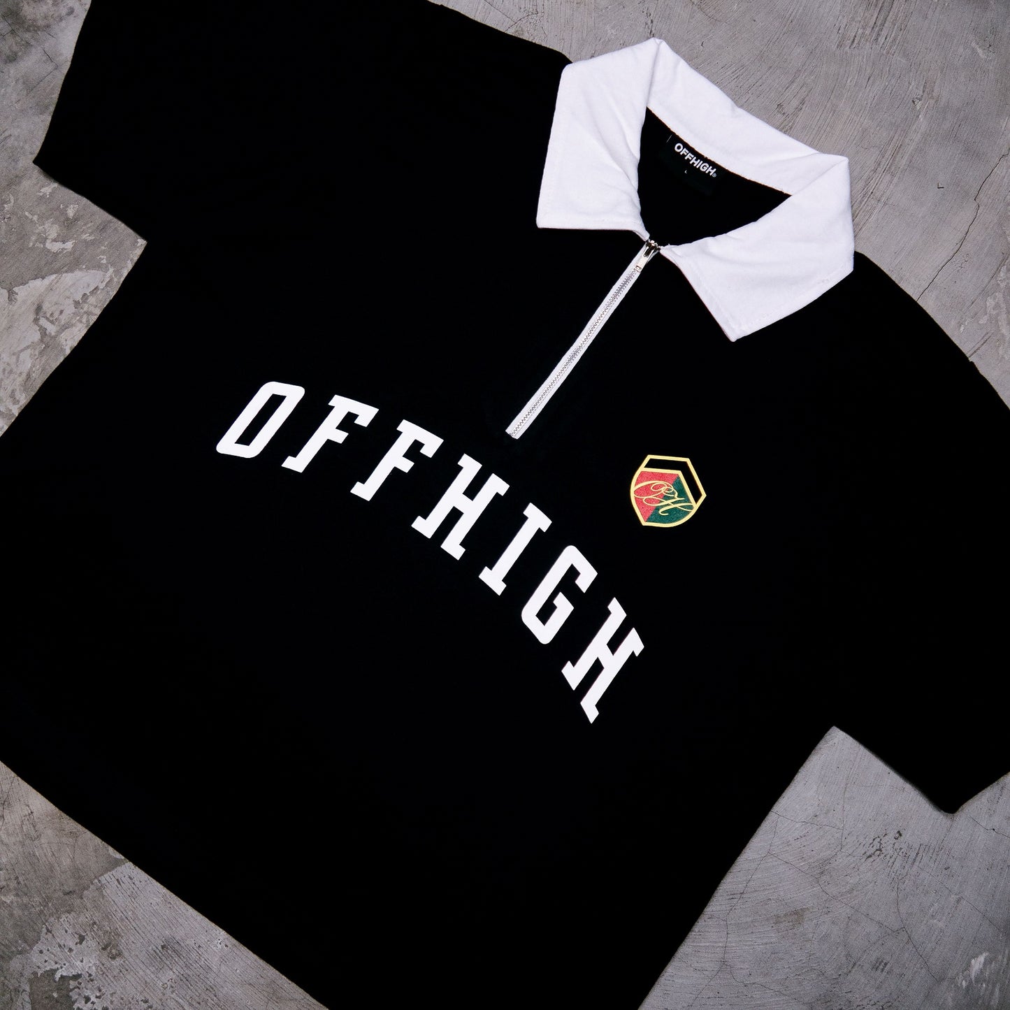 OFFHIGH PRIME BLACK POLO SHIRT