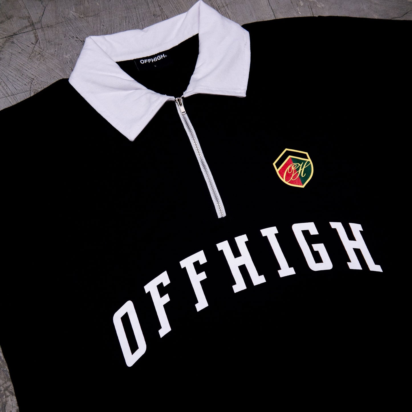 OFFHIGH PRIME BLACK POLO SHIRT