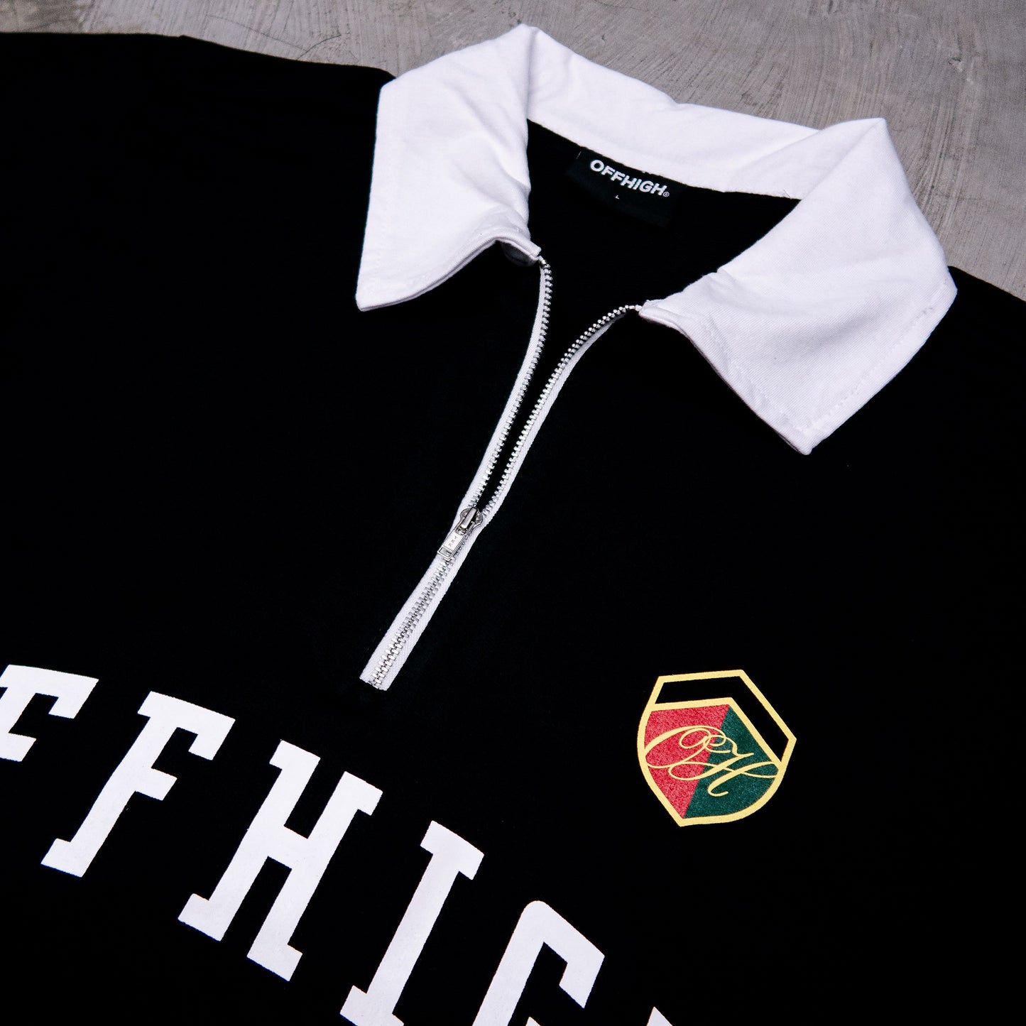 OFFHIGH PRIME BLACK POLO SHIRT