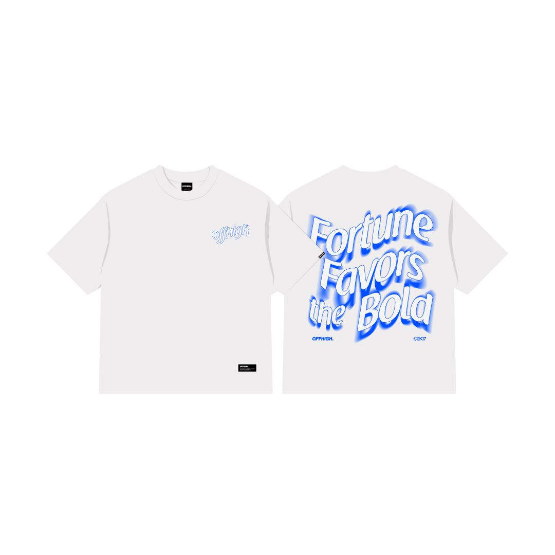 OFFHIGH FORTUNE FAVORS WHITE TSHIRT