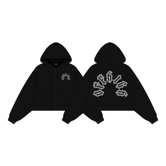 OFFHIGH CONVEX BLACK FULLZIP JACKET