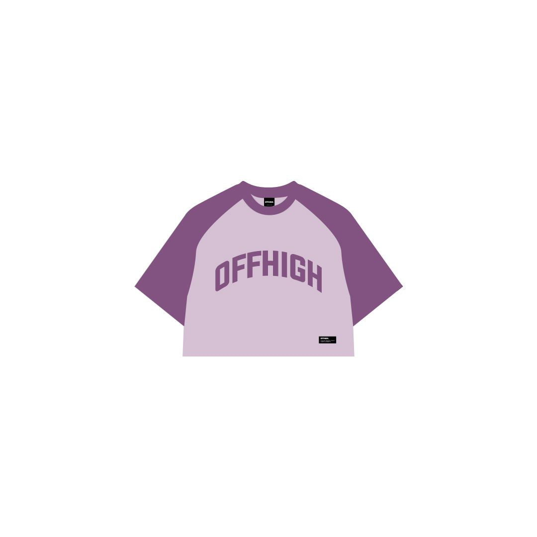 OFFHIGH RAGLAN SYRINGA CROP TSHIRT