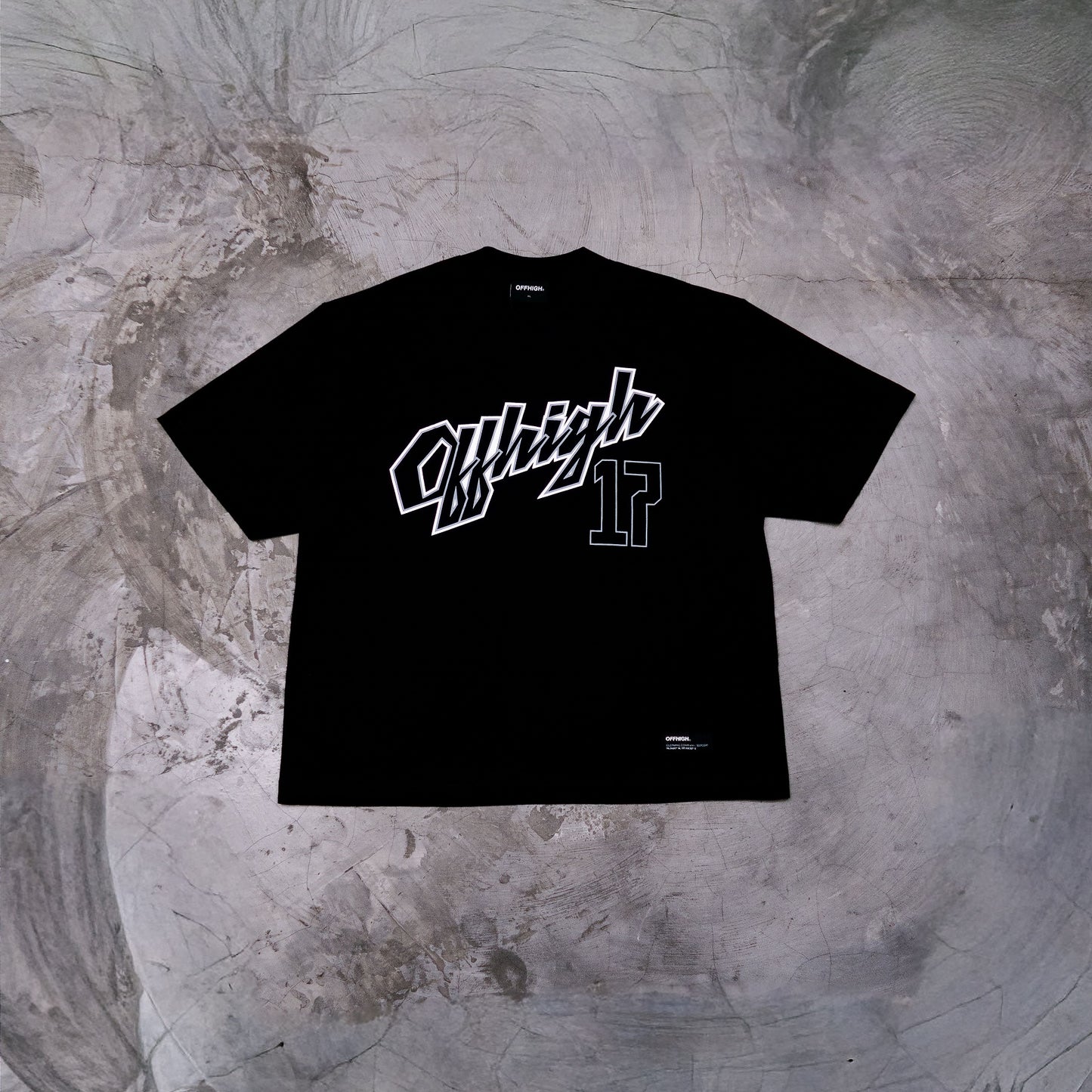 OFFHIGH RAISED BLACK TSHIRT