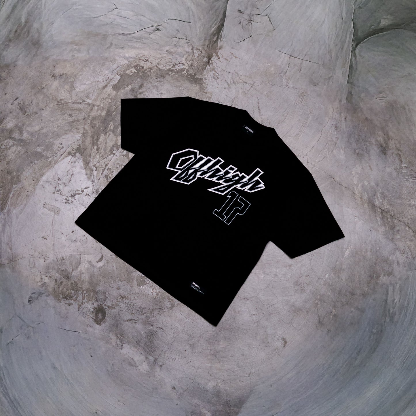 OFFHIGH RAISED BLACK TSHIRT