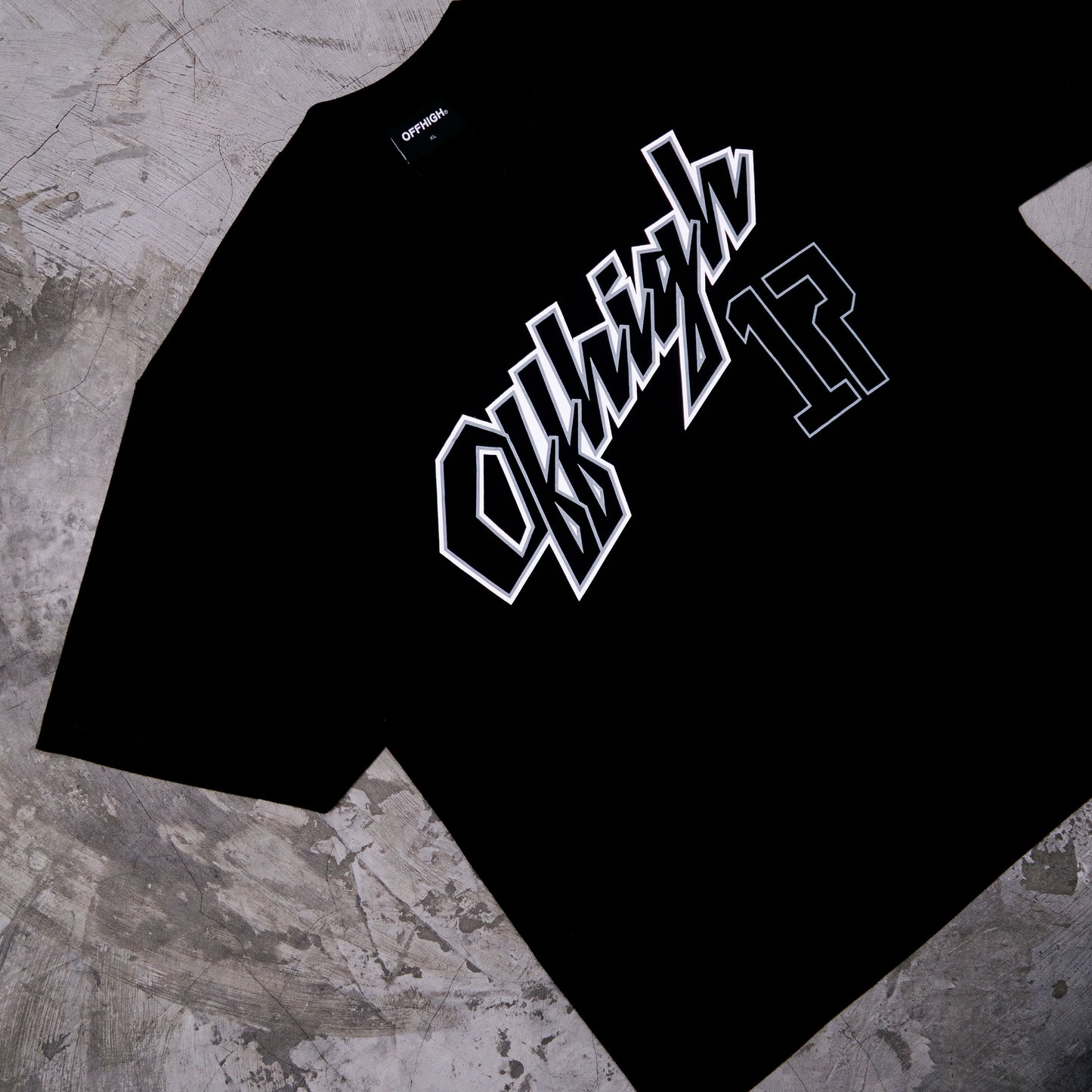 OFFHIGH RAISED BLACK TSHIRT