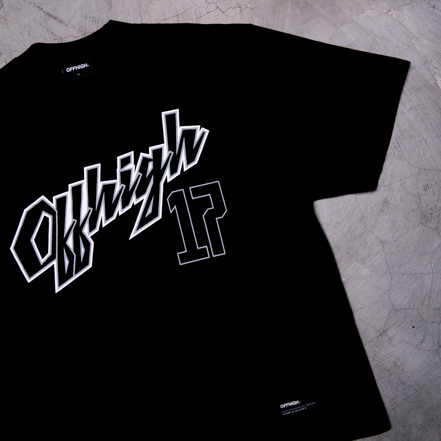 OFFHIGH RAISED BLACK TSHIRT