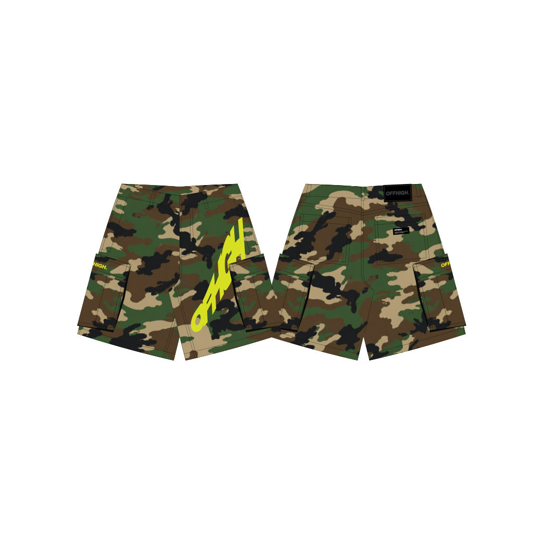 OFFHIGH RECON CAMOUFLAGE CARGO SHORTS