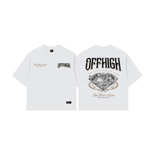 OFFHIGH DIAMOND WHITE TSHIRT