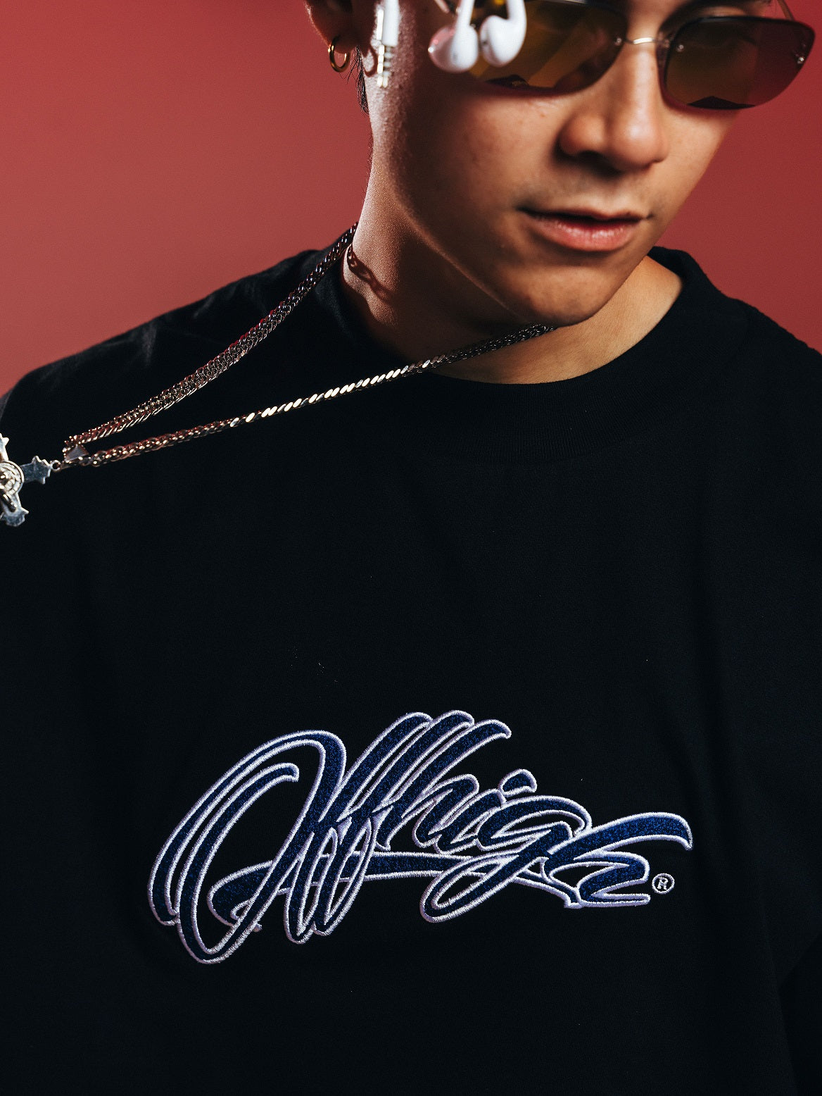 OFFHIGH SCRIPTIVE BLACK TSHIRT