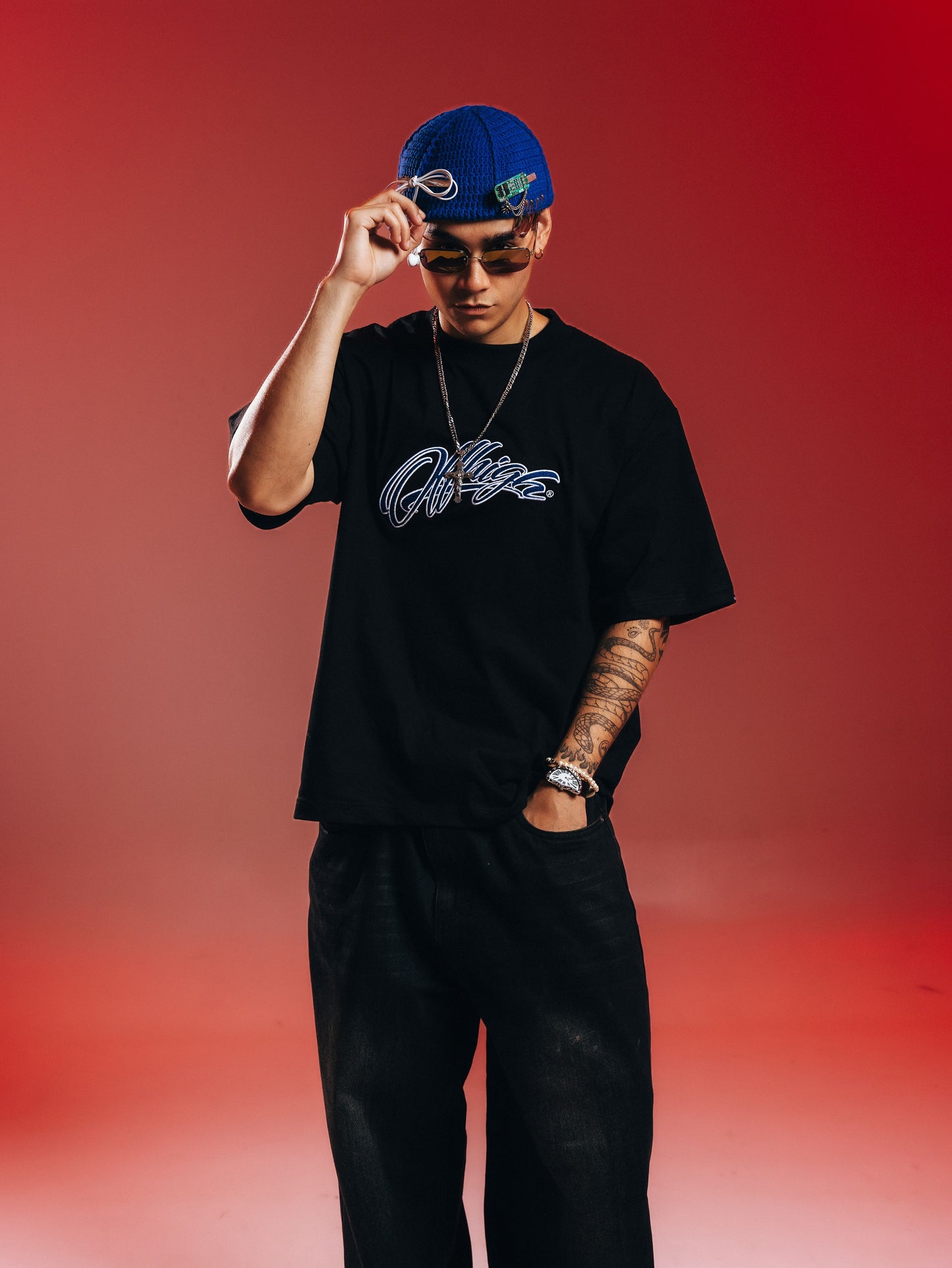OFFHIGH SCRIPTIVE BLACK TSHIRT