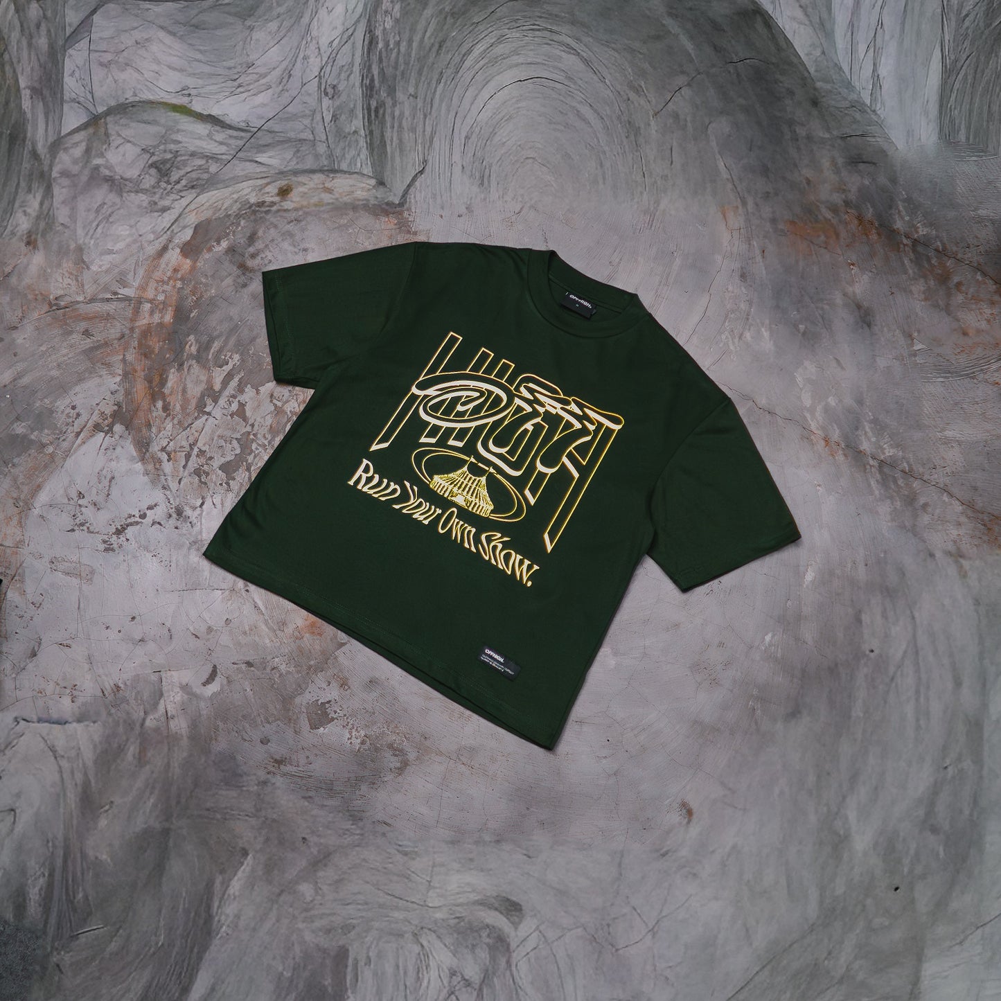 OFFHIGH SPOTLIGHT MOSS GREEN TSHIRT