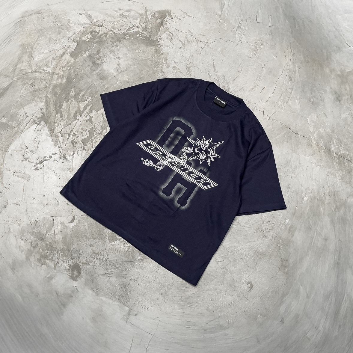 OFFHIGH SPUNK NAVY BLUE TSHIRT