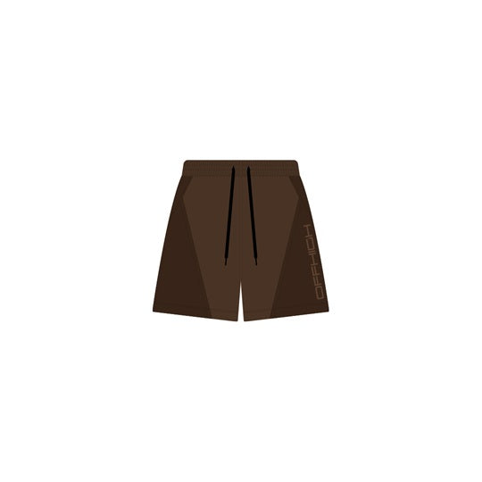 OFFHIGH TRACKS BROWN SWEATSHORTS