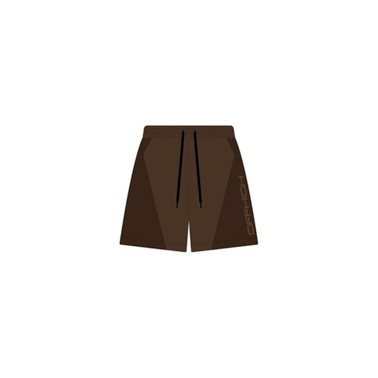 OFFHIGH TRACKS BROWN SWEATSHORTS